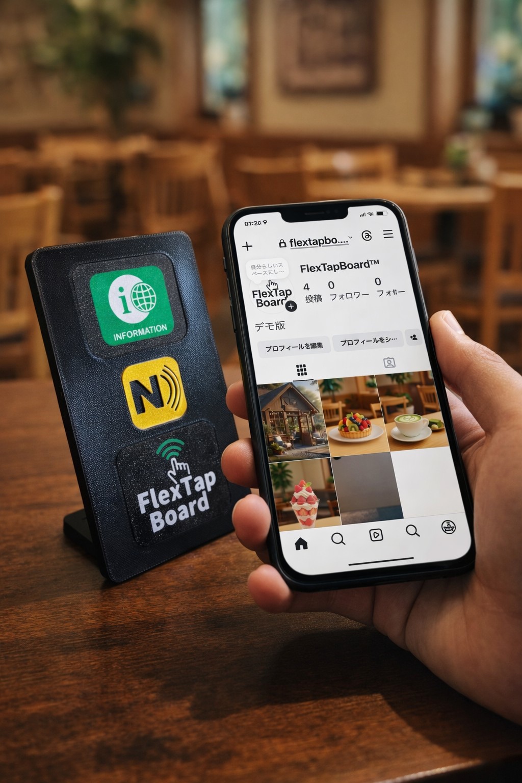 HubからSNSへ誘導する画面のイメージ